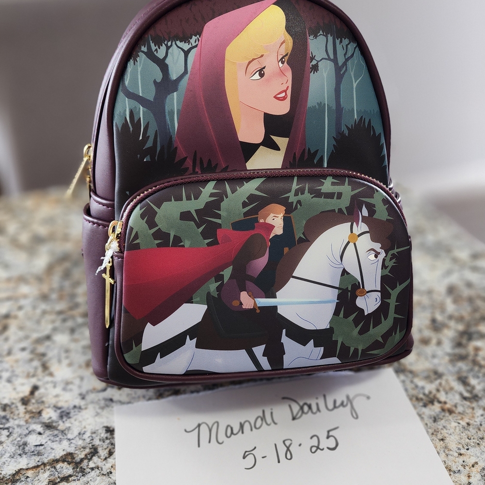 NWT Aurora&Phillip Sleeping Beauty Loungefly Mini Backpack